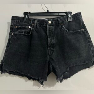 AGOLDE Black Parker Long Shorts Womens Size 31